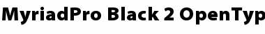 Myriad Pro Black Font