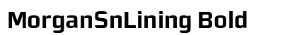 MorganSnLining Bold preview