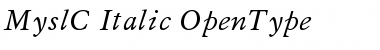 MyslC Regular Font