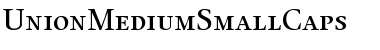 UnionMediumSmallCaps Regular Font