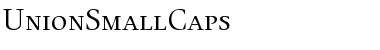 UnionSmallCaps Regular Font