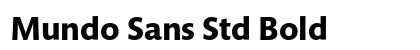 Mundo Sans Std Bold preview