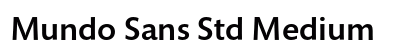 Mundo Sans Std Medium Preview