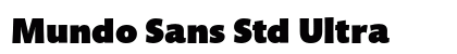 Mundo Sans Std Ultra preview