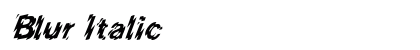 Blur Italic preview