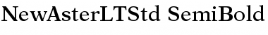 New Aster LT Std Semibold Font