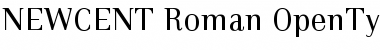 NEWCENT Roman Font