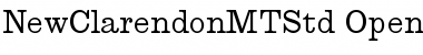 New Clarendon MT Std Regular Font New Clarendon MT Std Regular Font