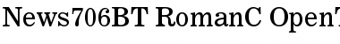 News 706 Regular Font