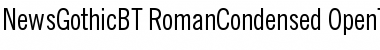 News Gothic Condensed Font
