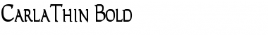 Download CarlaThin Font Download CarlaThin Font