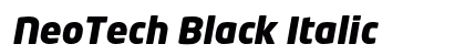 NeoTech Black Italic Preview