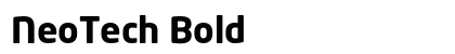 NeoTech Bold preview