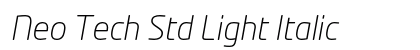 Neo Tech Std Light Italic Preview