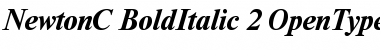 NewtonC Bold Italic Font