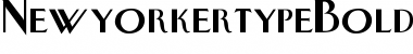 NewyorkertypeBold Regular Font