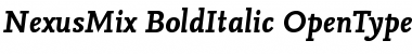 Download NexusMix-BoldItalic Font