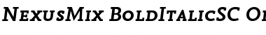 Download NexusMix-BoldItalicSC Font