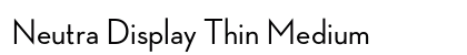 Neutra Display Thin Medium preview