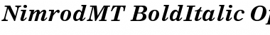 Nimrod MT Bold Italic Font
