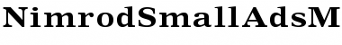 Nimrod Small Ads MT Std Font