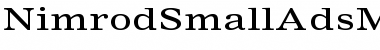 Nimrod Small Ads MT Std Font