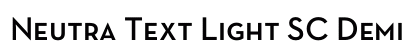 Neutra Text Light SC Demi Preview