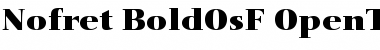 Nofret Bold OsF Font