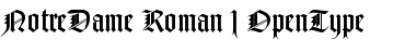 Notre Dame Roman Font