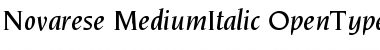 ITC Novarese Medium Italic Font