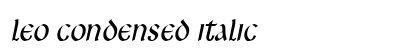 Leo Condensed Italic preview
