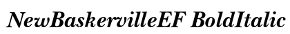 NewBaskervilleEF BoldItalic Preview