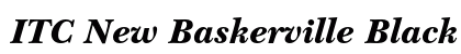 ITC New Baskerville Black Italic Preview