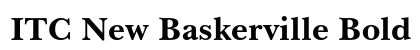 ITC New Baskerville Bold preview