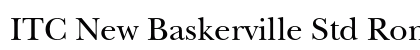 ITC New Baskerville Std Roman preview