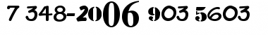 Numerics P06 Font