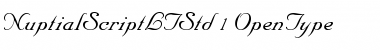 Nuptial Script LT Std Medium Font