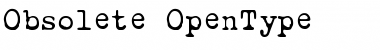 Obsolete Regular Font