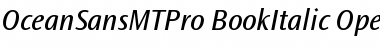 Ocean Sans MT Pro Book Italic Font