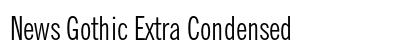 News Gothic Extra Condensed Preview