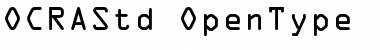 OCR A Std Regular Font