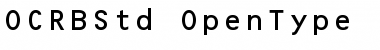 OCR B Std Font