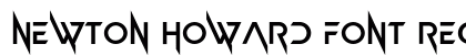 Newton Howard Font Regular preview