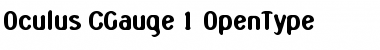 Oculus CGauge Font