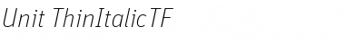 Download Unit-ThinItalicTF Font