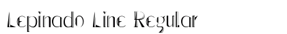 Lepinado Line Regular preview