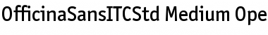 OfficinaSansITCStd Medium Font