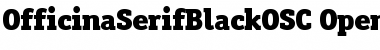 Download OfficinaSerifBlackOSC Font