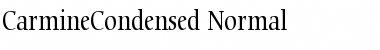 CarmineCondensed Normal Font