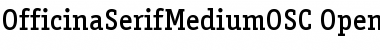 Download OfficinaSerifMediumOSC Font
